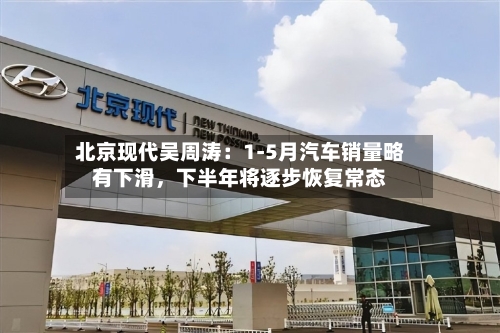 北京现代吴周涛：1-5月汽车销量略有下滑，下半年将逐步恢复常态-第2张图片